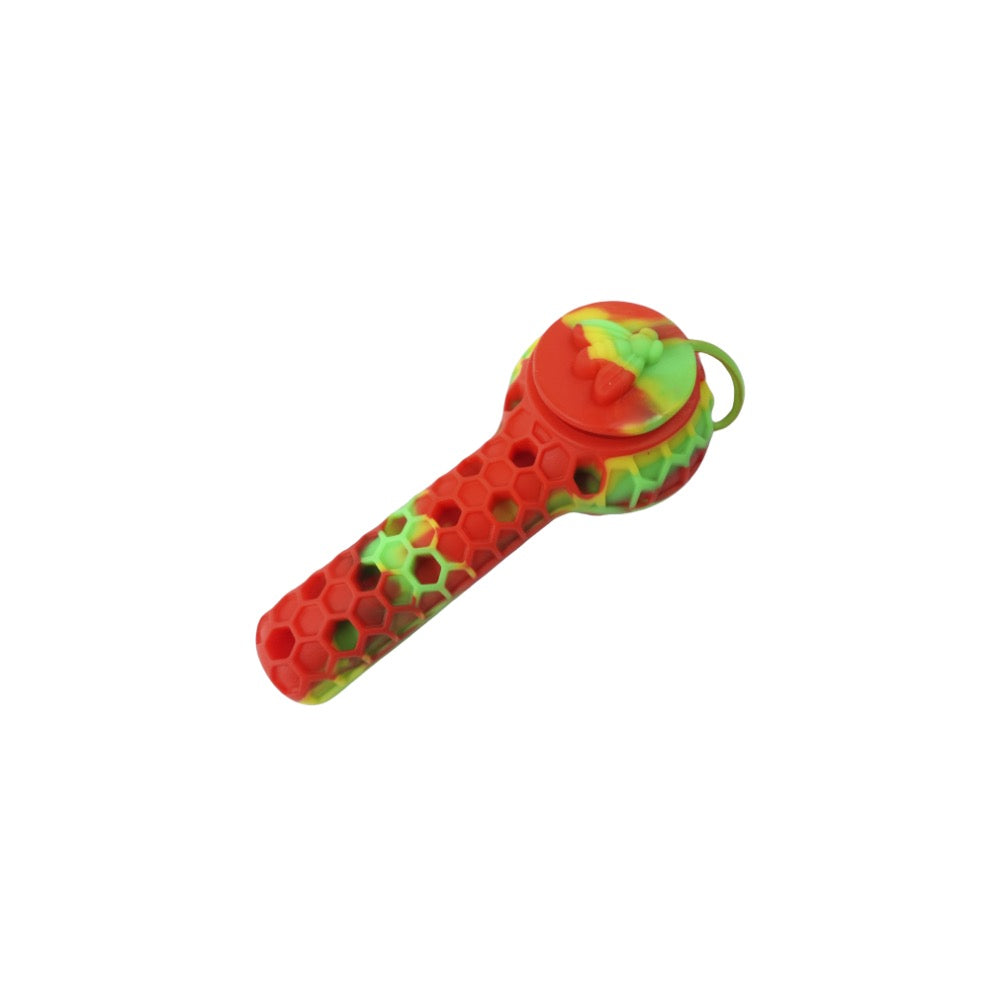 Cloud 8 Silicone 2 in 1 Honey Bee Hand Pipe & Vapor Straw