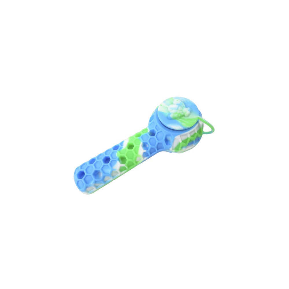 Cloud 8 Silicone 2 in 1 Honey Bee Hand Pipe & Vapor Straw