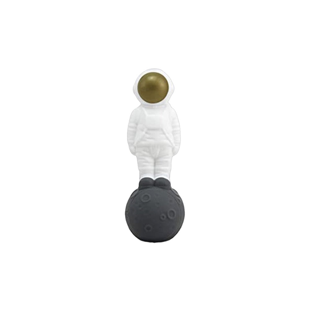 Cloud 8 Silicone 2 in 1 Astronaut Hand Pipe & Vapor Straw | White | top view