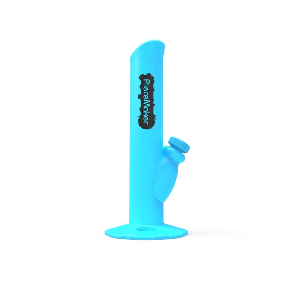 PieceMaker Kermit Silicone Straight Tube Ice Bong | Indy Glow