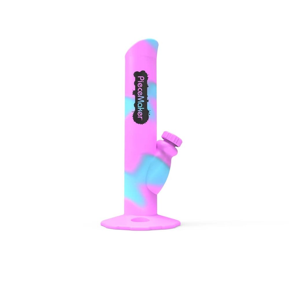 PieceMaker Kermit Silicone Straight Tube Ice Bong | Kotton Kandy