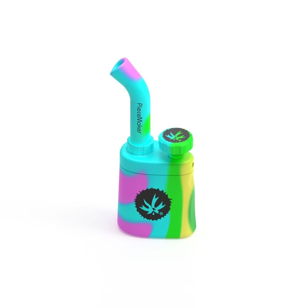 PieceMaker Klutch Silicone Bubbler with HexTEK™ Perc | Random Color | Lollipop Swirl