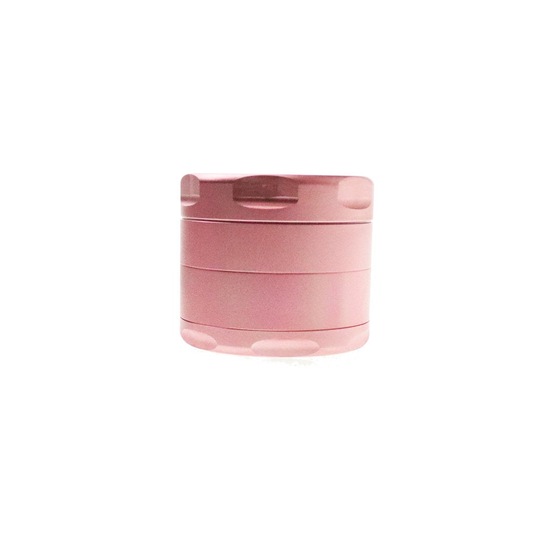Puff Puff Pass Strains Pink Kush Grinder | Light Pink | Side view