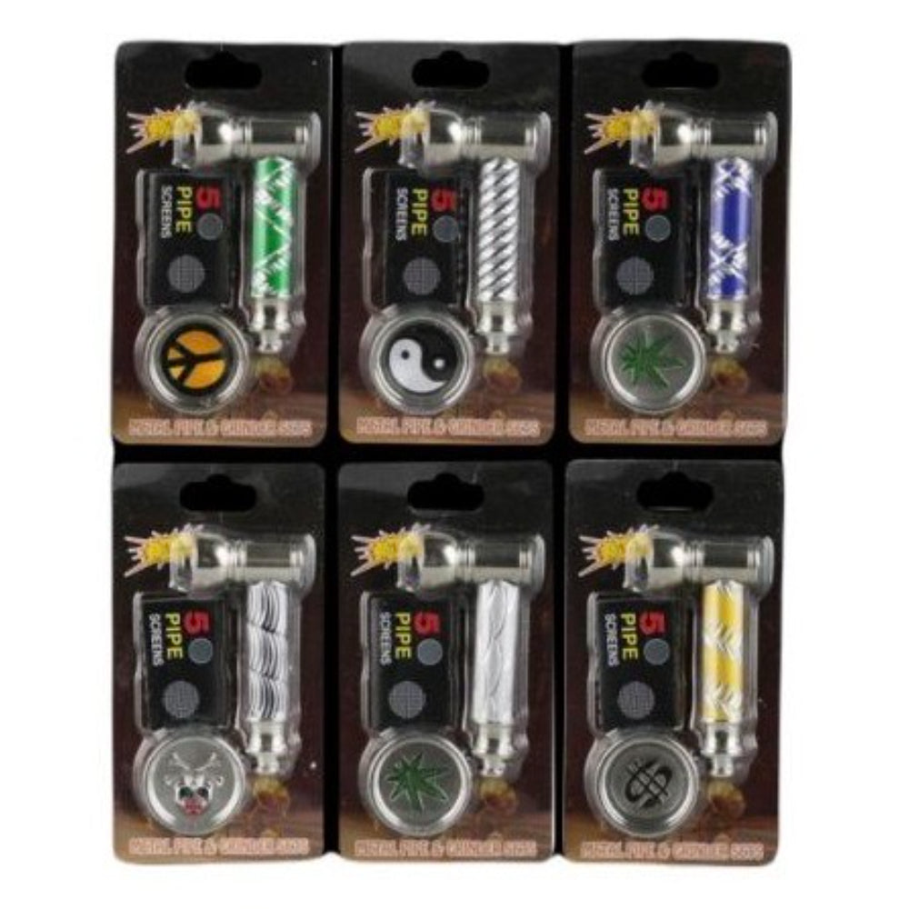 Metal Pipe, Screen & Grinder