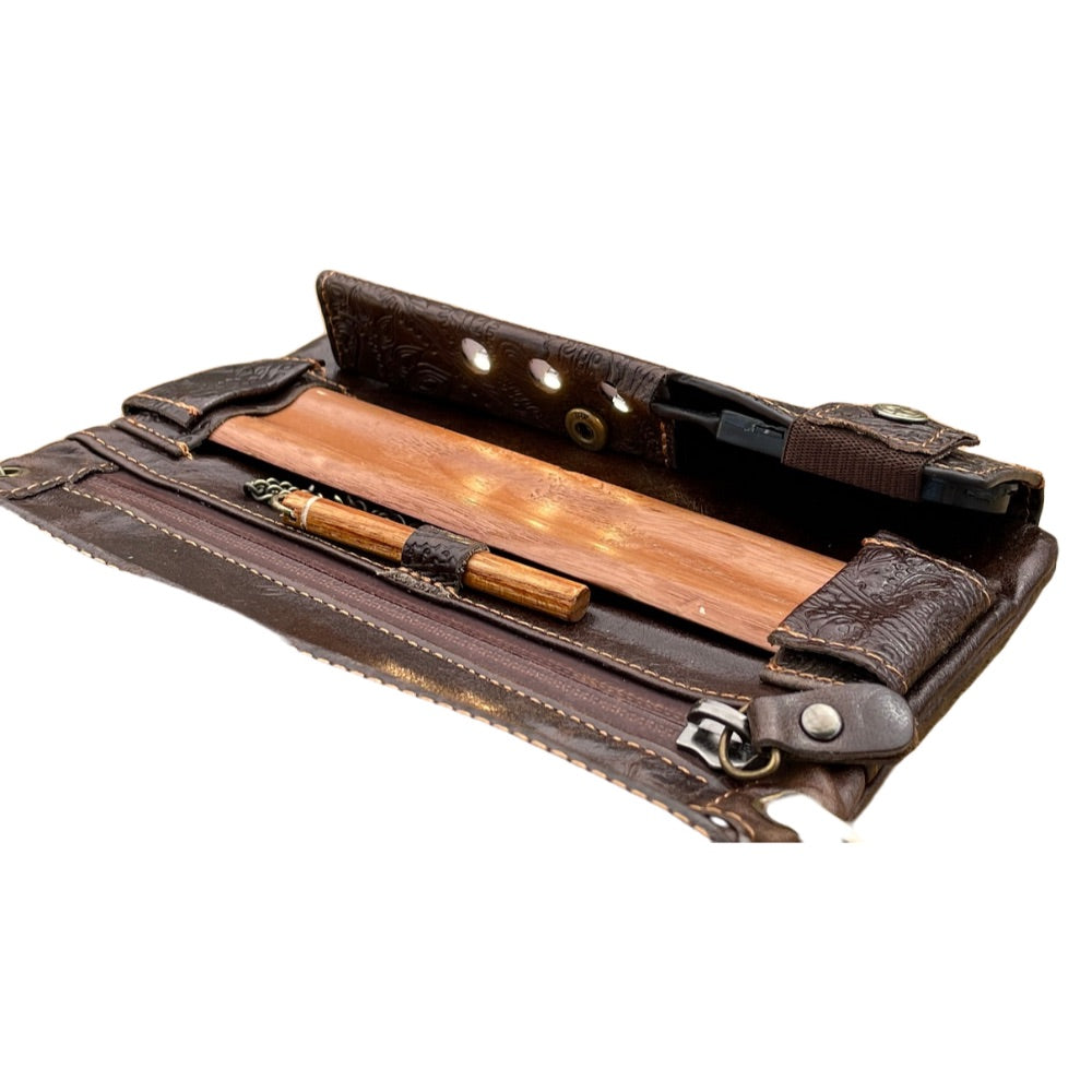 Original Kavatza Joint Wallet Ethnic | wooden roller and stuffer
