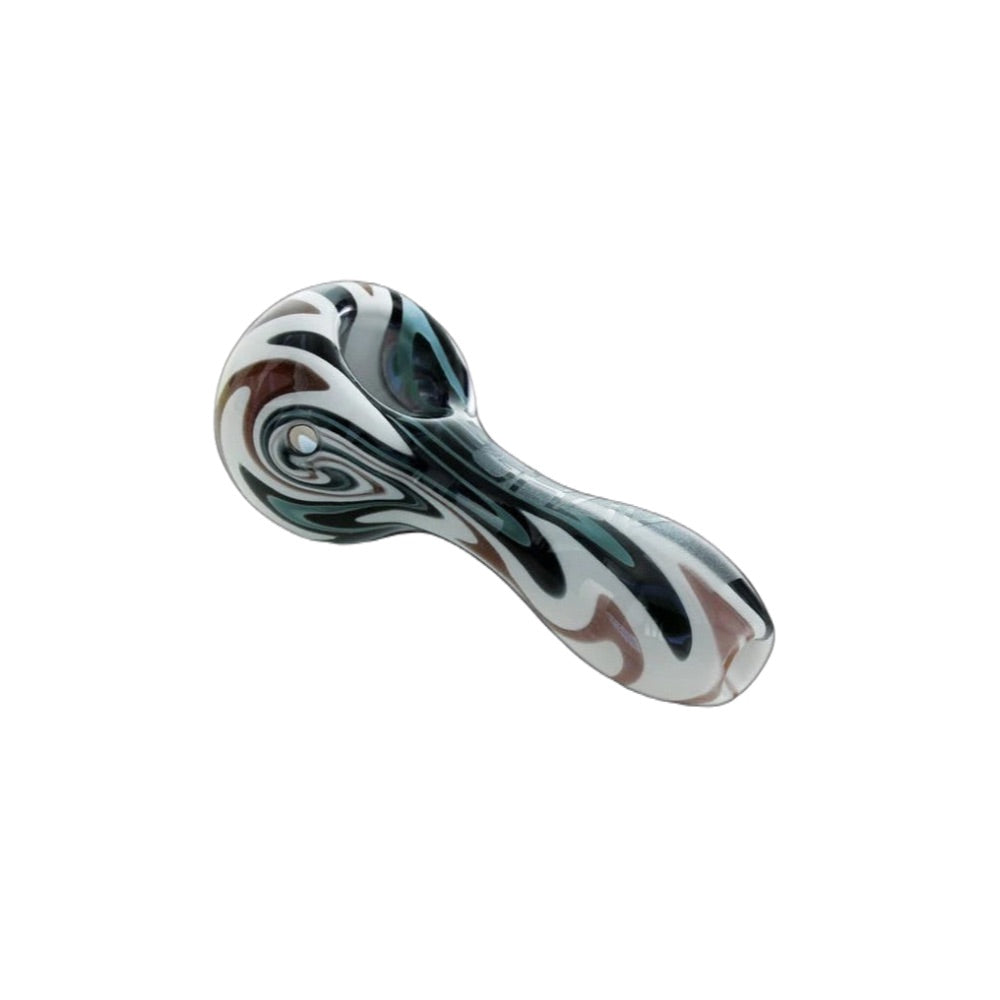 Grav Labs Classic WigWag Spoon Pipe | White/ blue