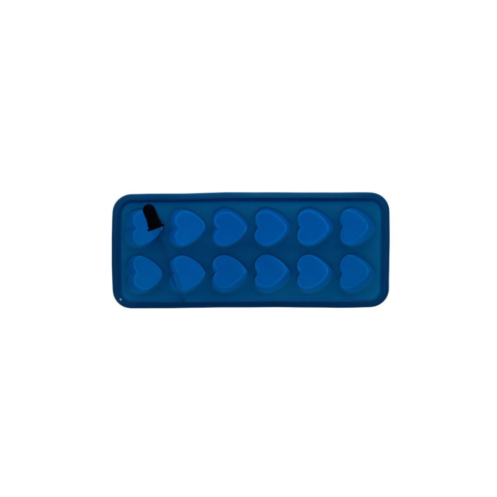 Silicone Heart Ice Cube Tray With Dropper | Blue
