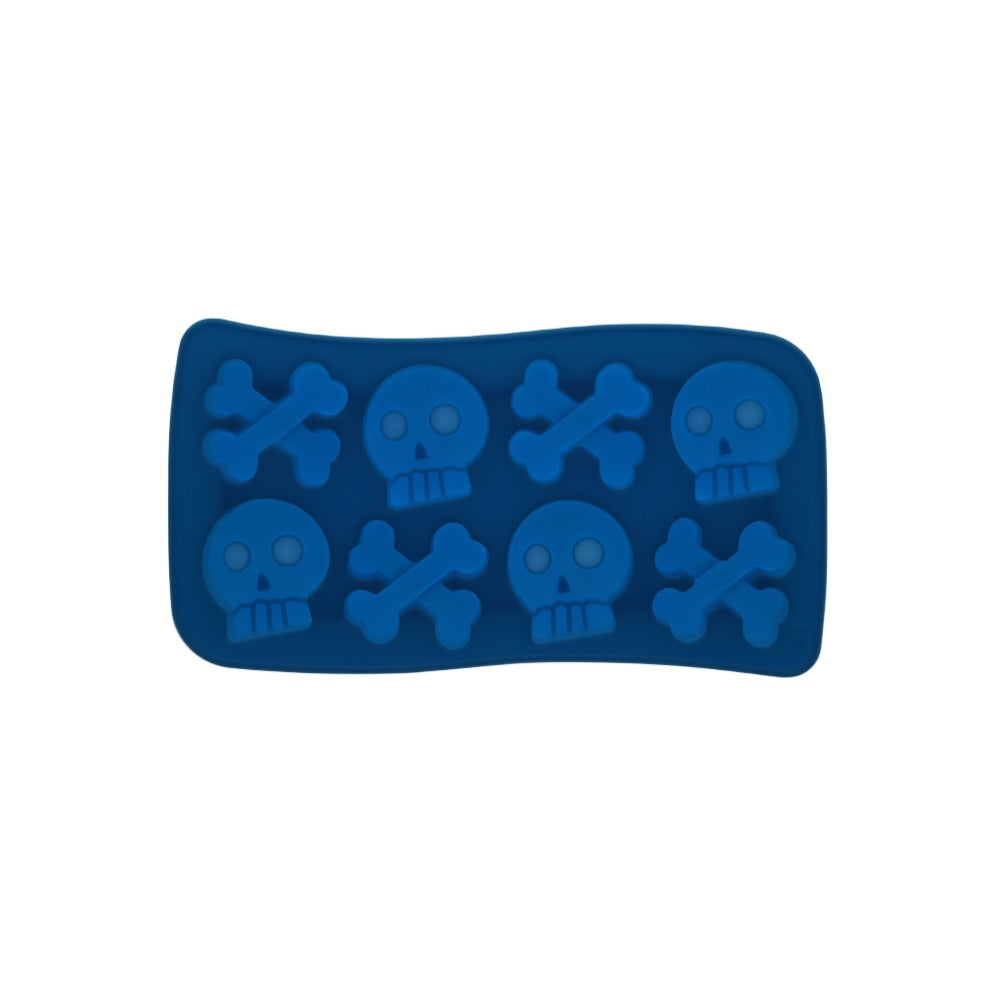 Silicone Skull & Crossbone Ice Cube Tray | Blue