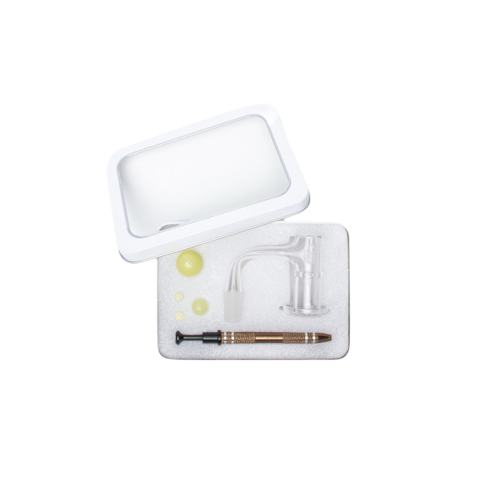 Kromedome Full Weld Double Cup Quartz Banger Kit | In box