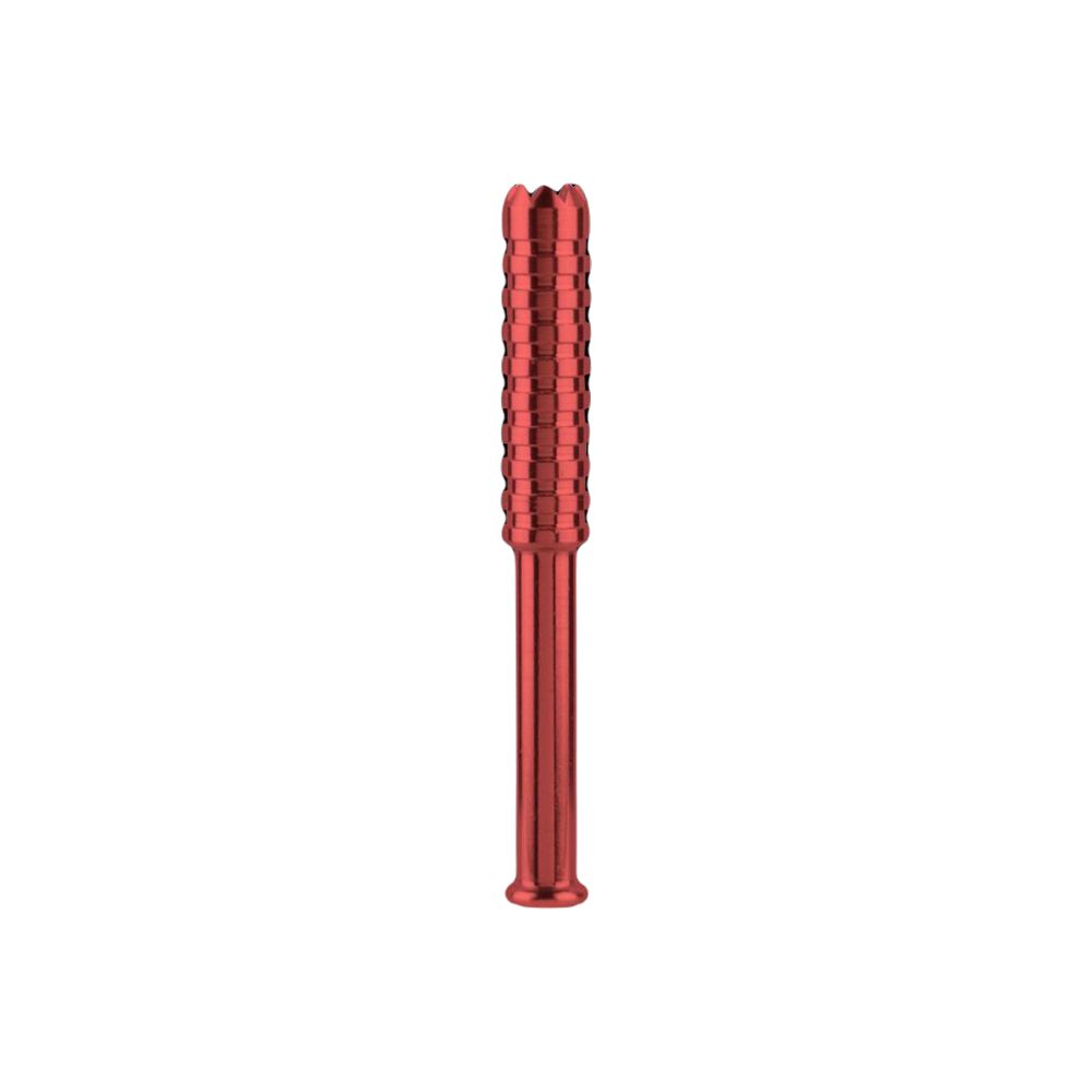 "The Digger" Metal One-Hitter Chillum Pipe | Red