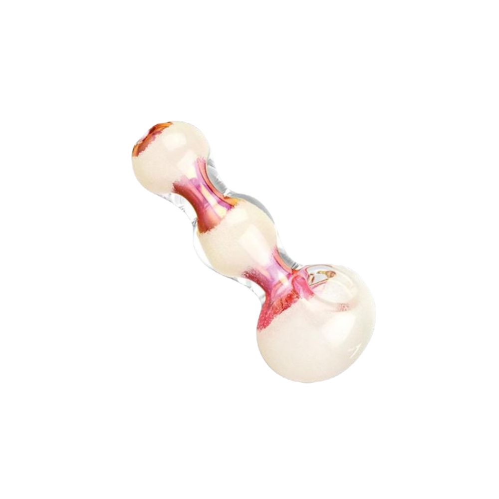 Triple Glow Bubble Fumed Spoon Pipe