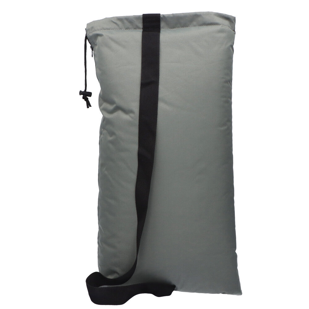 Glass Pillow Stash Pouch with Drawstring | XX Large | Grey - Back