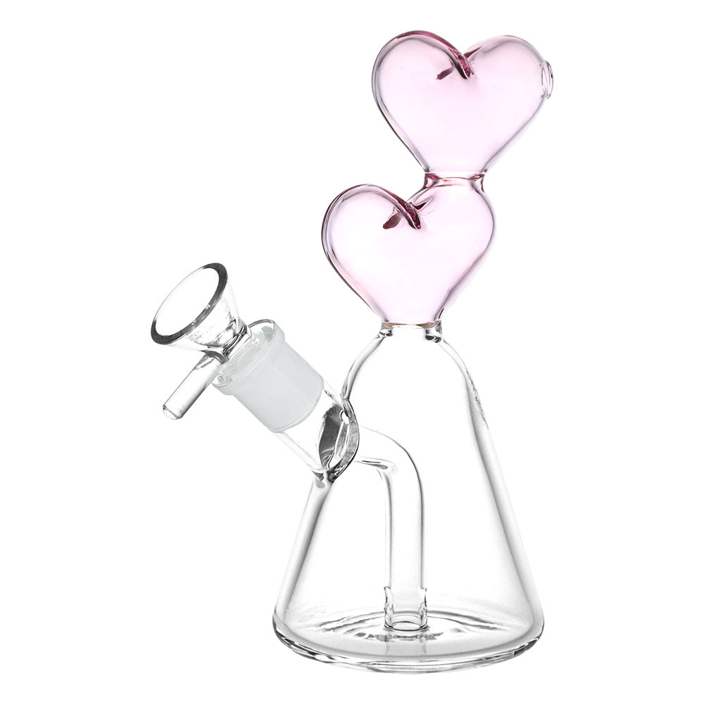 Pulsar Hearts Converge Glass Water Pipe - 6.75" / 14mm F