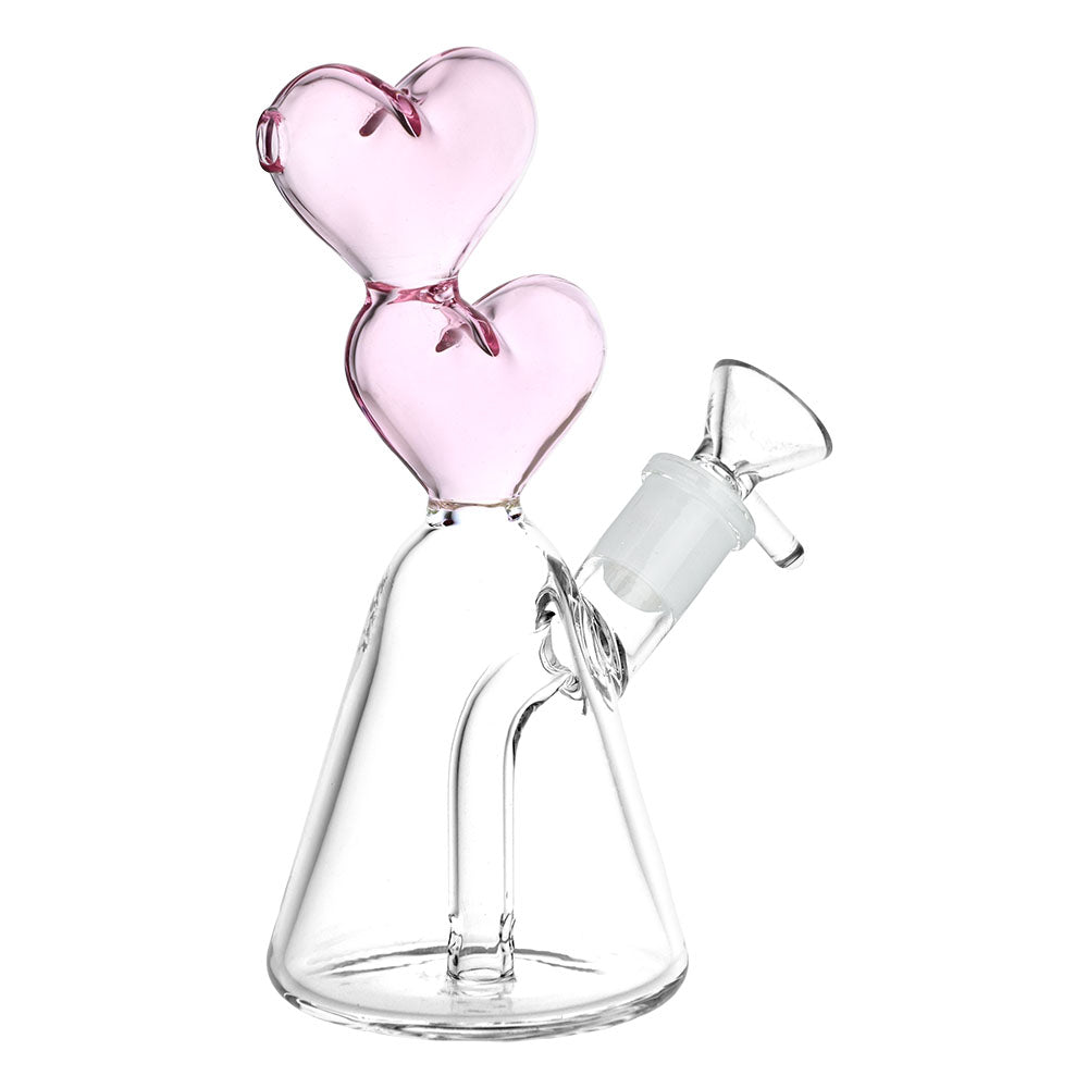 Pulsar Hearts Converge Glass Water Pipe - 6.75" / 14mm F