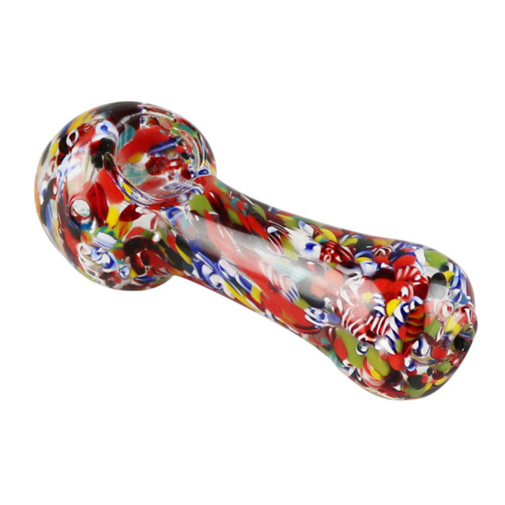 Splatter Frit Glass Hand Pipe