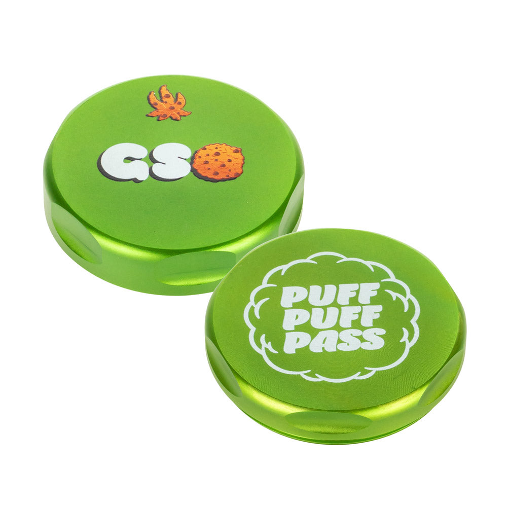 Famous Brandz Puff Puff Pass 4-Part Aluminum Herb Grinder | Girl Scout Cookies - Logo's 