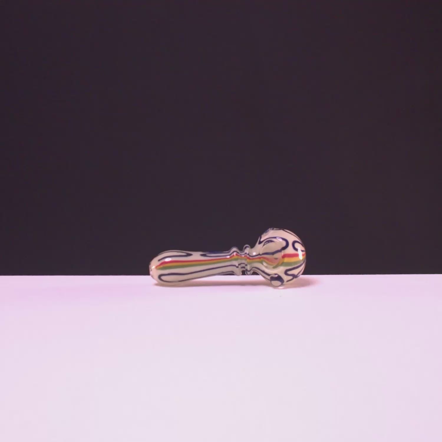 Load video: GC Rasta Slime Colorful Glass Pipe - 4 in.