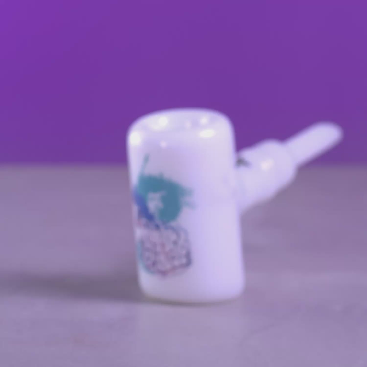 Load video: Famous Design Jimi Purple Haze Sherlock Hammer Pipe | 6 Inch