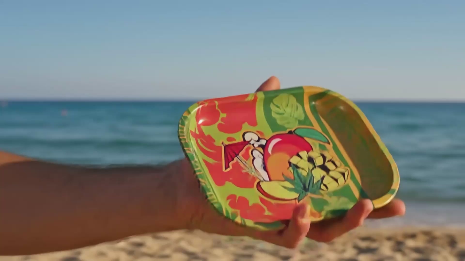 Load video: Cabana Cannabis Co.Tray-Parasol -Small