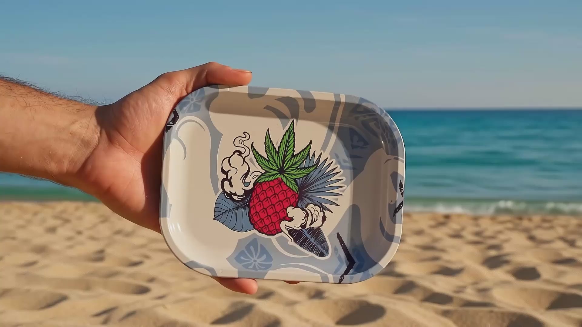 Load video: Cabana Cannabis Co.Tray-Golden-Small