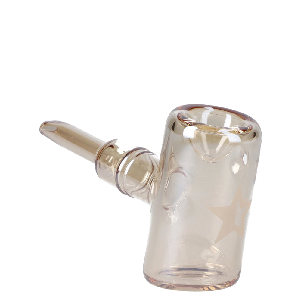 Famous X Fumed Large Sherlock Pipe | Gold | Side view 1