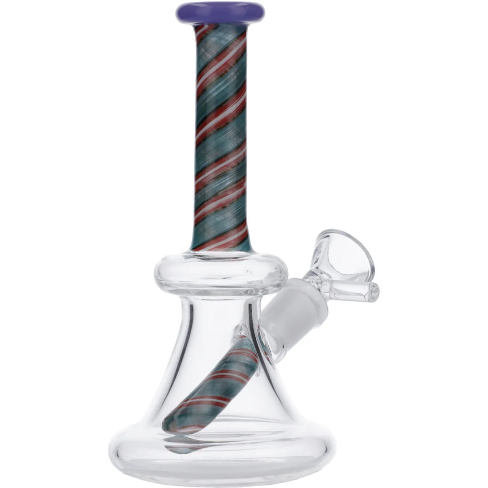 Spiral Neck Mini Beaker Bong | Side view 3