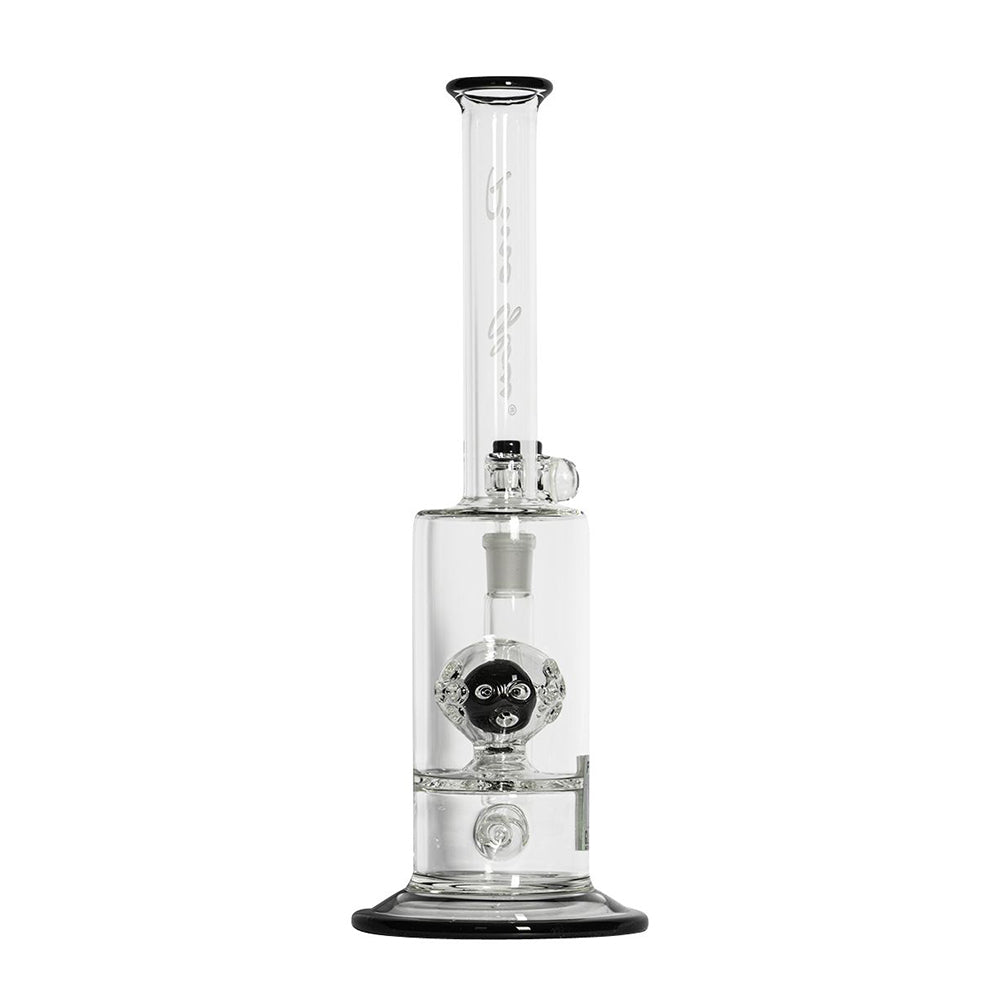 Pure Glass Solaris Inline Bubbler | 15 Inch | Black | back view