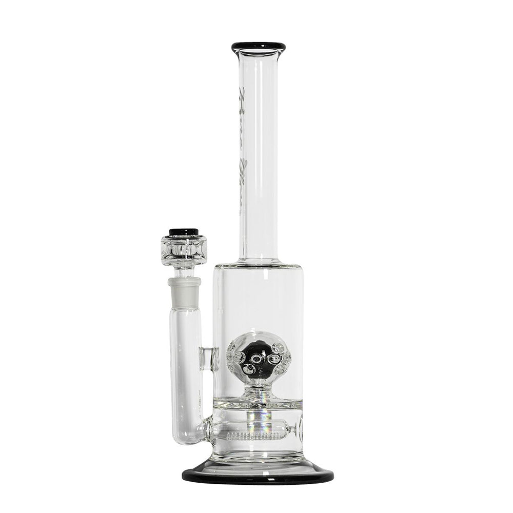 Pure Glass Solaris Inline Bubbler | 15 Inch | Black | side view 3