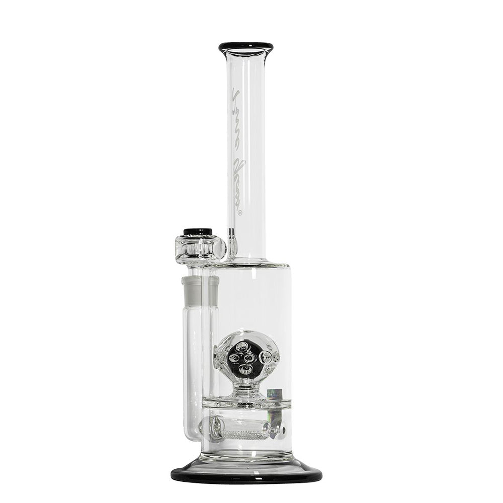 Pure Glass Solaris Inline Bubbler | 15 Inch | Black | side view 4