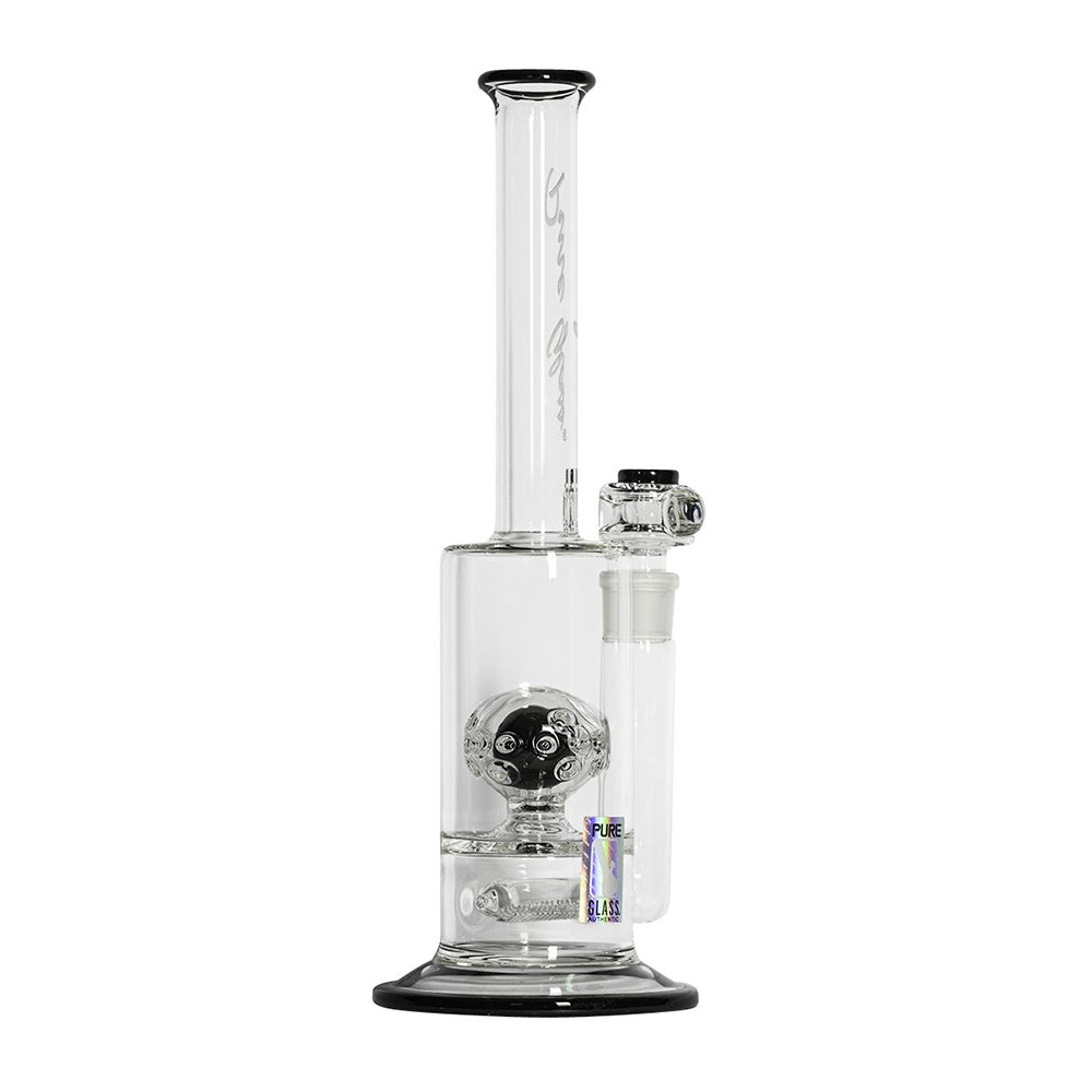 Pure Glass Solaris Inline Bubbler | 15 Inch | Black | side view 5