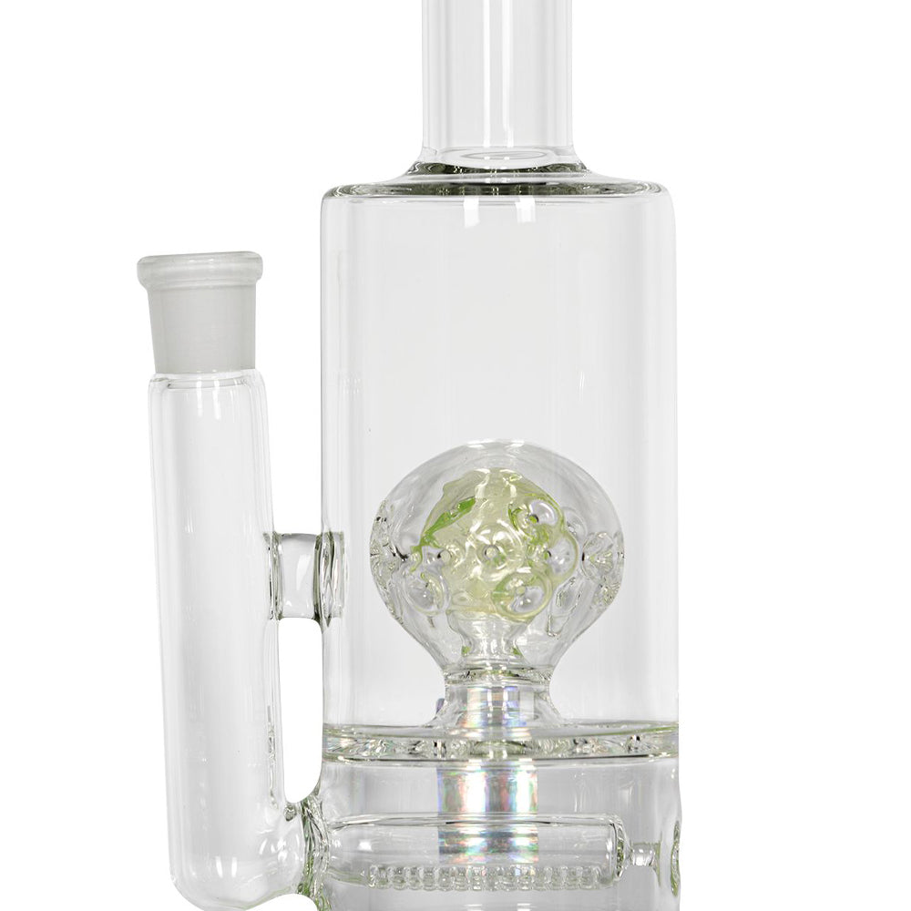 Pure Glass Solaris Inline Bubbler | 15 Inch | Green | percolator view