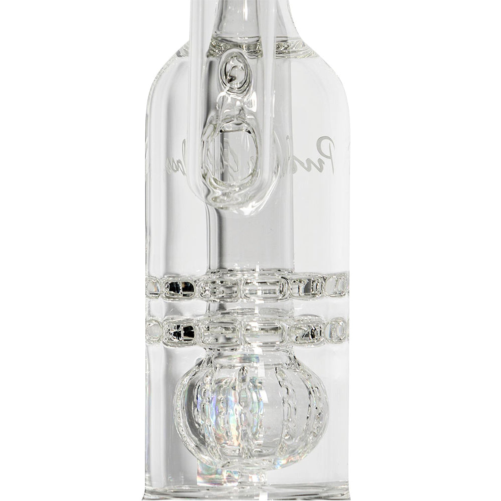 Pure Glass Torus Trumpet Bubbler With Triple Perc | 12 Inch | percolator view