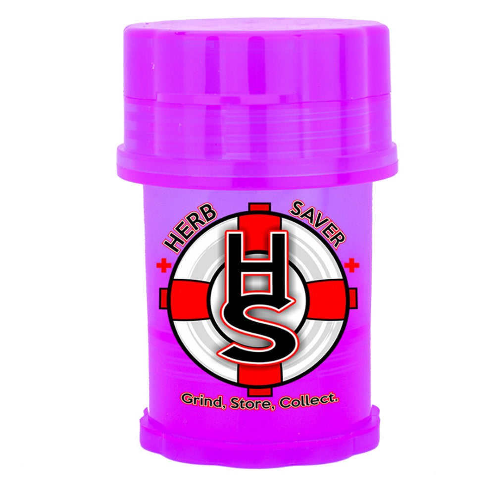 HerbSaver Grinder and Storage Container | Large | Purple
