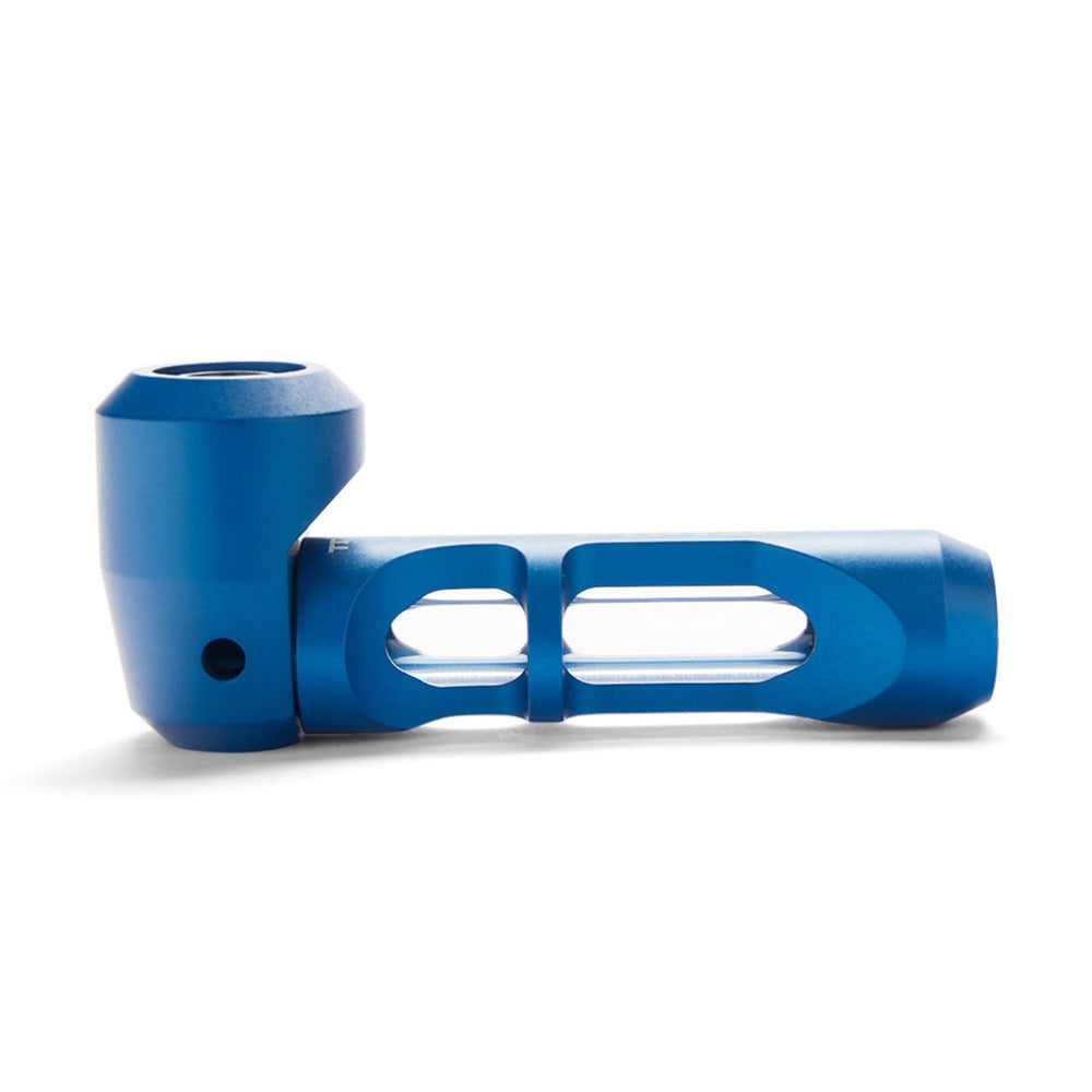 Pyptek Prometheus Titan Smoking Pipe | Blue | side view