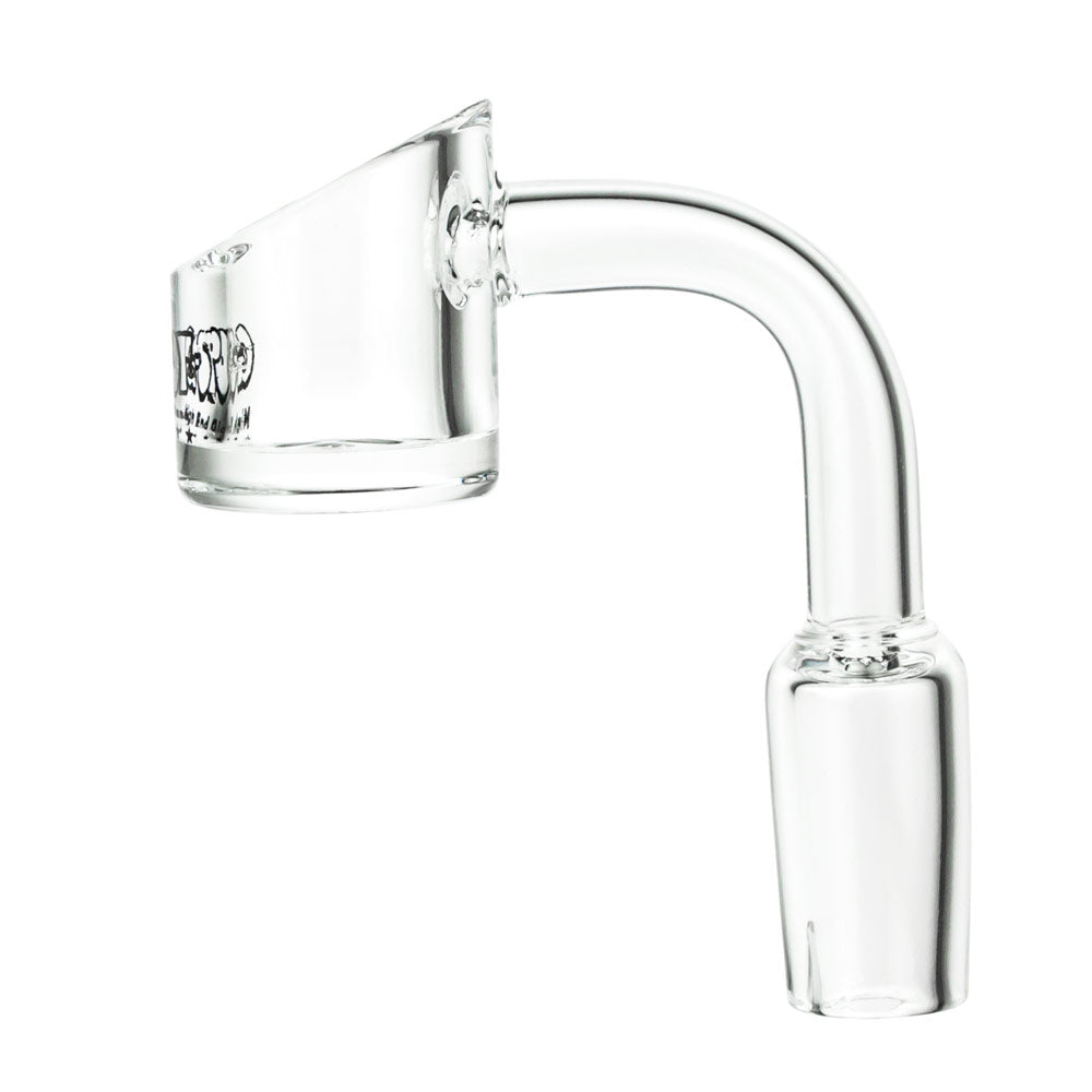 G-Spot Glass Male Quartz Banger with 90° angle | 14.5mm - Side View 