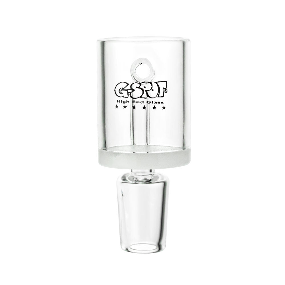 G-Spot Glass Male Quartz Banger with Sintered Base 45° angle | 18.8mm - Front View 