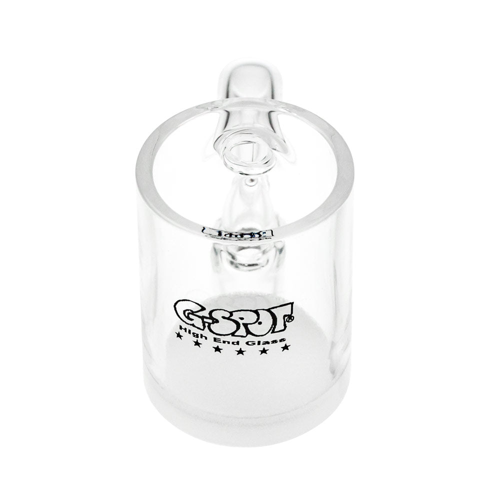 G-Spot Glass Male Quartz Banger with Sintered Base 45° angle | 18.8mm - Top View 