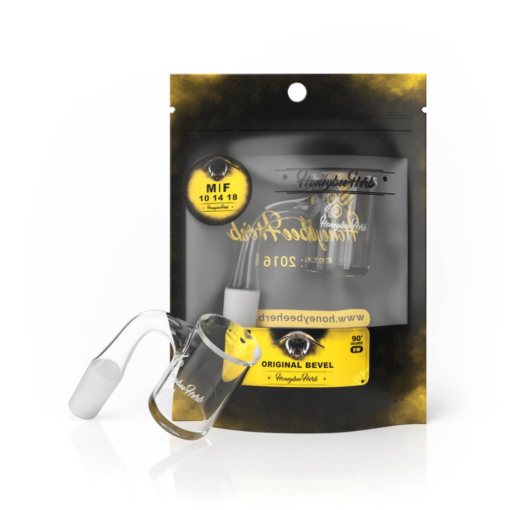 Honeybee Herb Original Bevel SW Female Quartz Banger | 90°