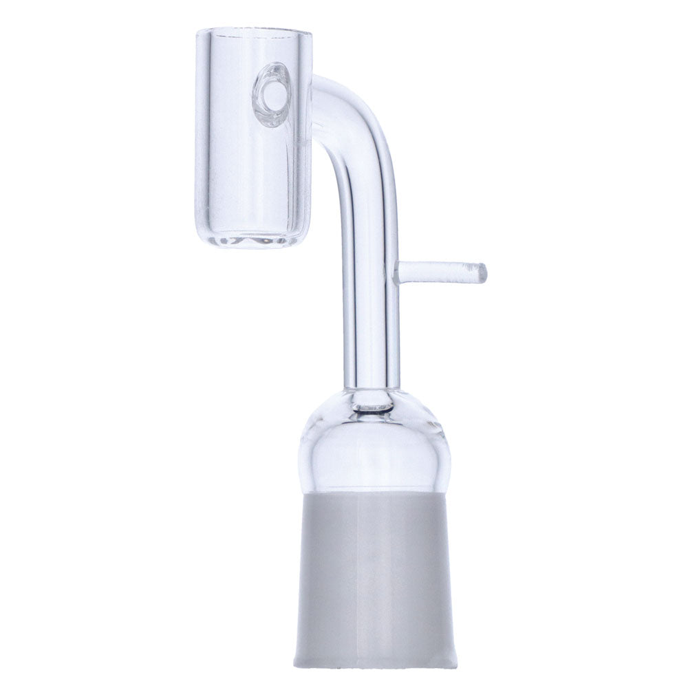 Female Quartz Flat Top Banger with 16mm Bucket | 18.8mm | Side view 2