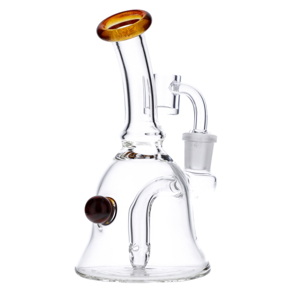 Glass Bell Dab Rig with Quartz Banger | side view 5