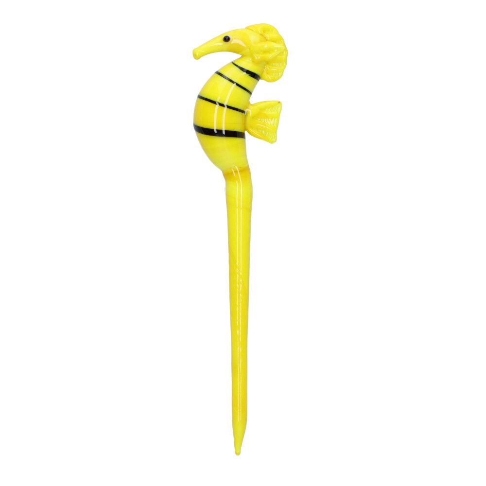 Sea Horse Glass Dab Tool | Yellow