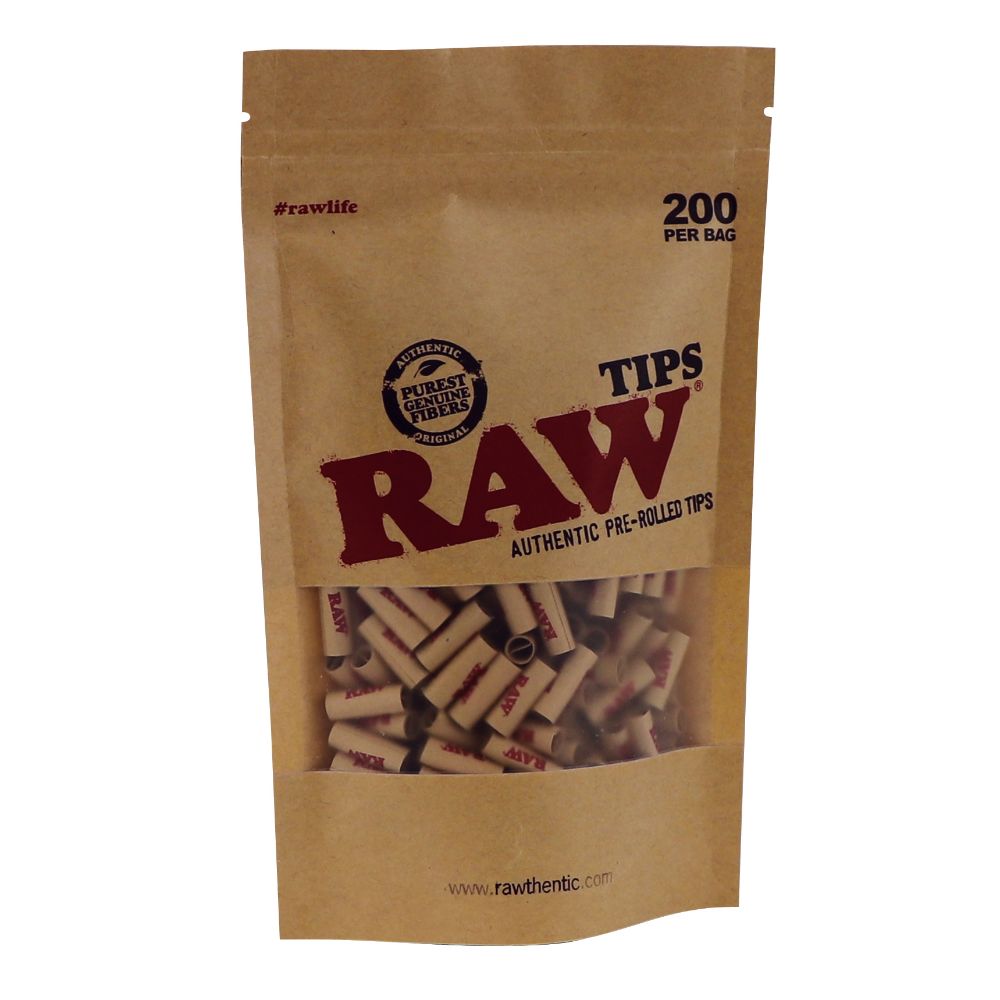 RAW Pre-Rolled Filter Tips | Bag of 200 <br>