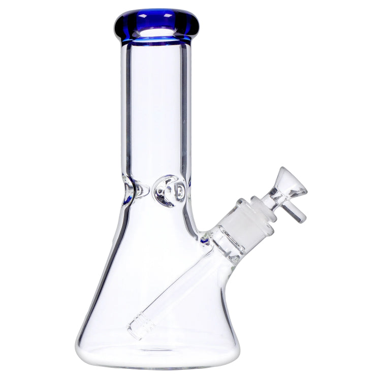 GC Beaker w/ Color Mouthpiece & Ice Pinch Bong  - 10 in.