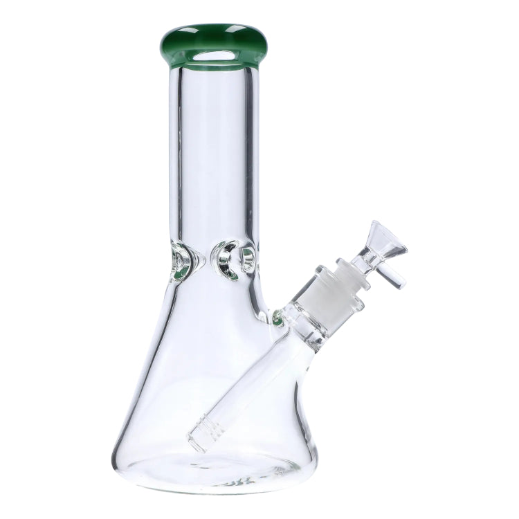 GC Beaker w/ Color Mouthpiece & Ice Pinch Bong  - 10 in.