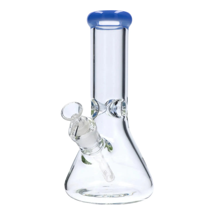 GC Beaker w/ Color Mouthpiece & Ice Pinch Bong  - 10 in.
