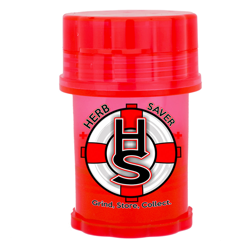 HerbSaver Grinder and Storage Container | Large | Red