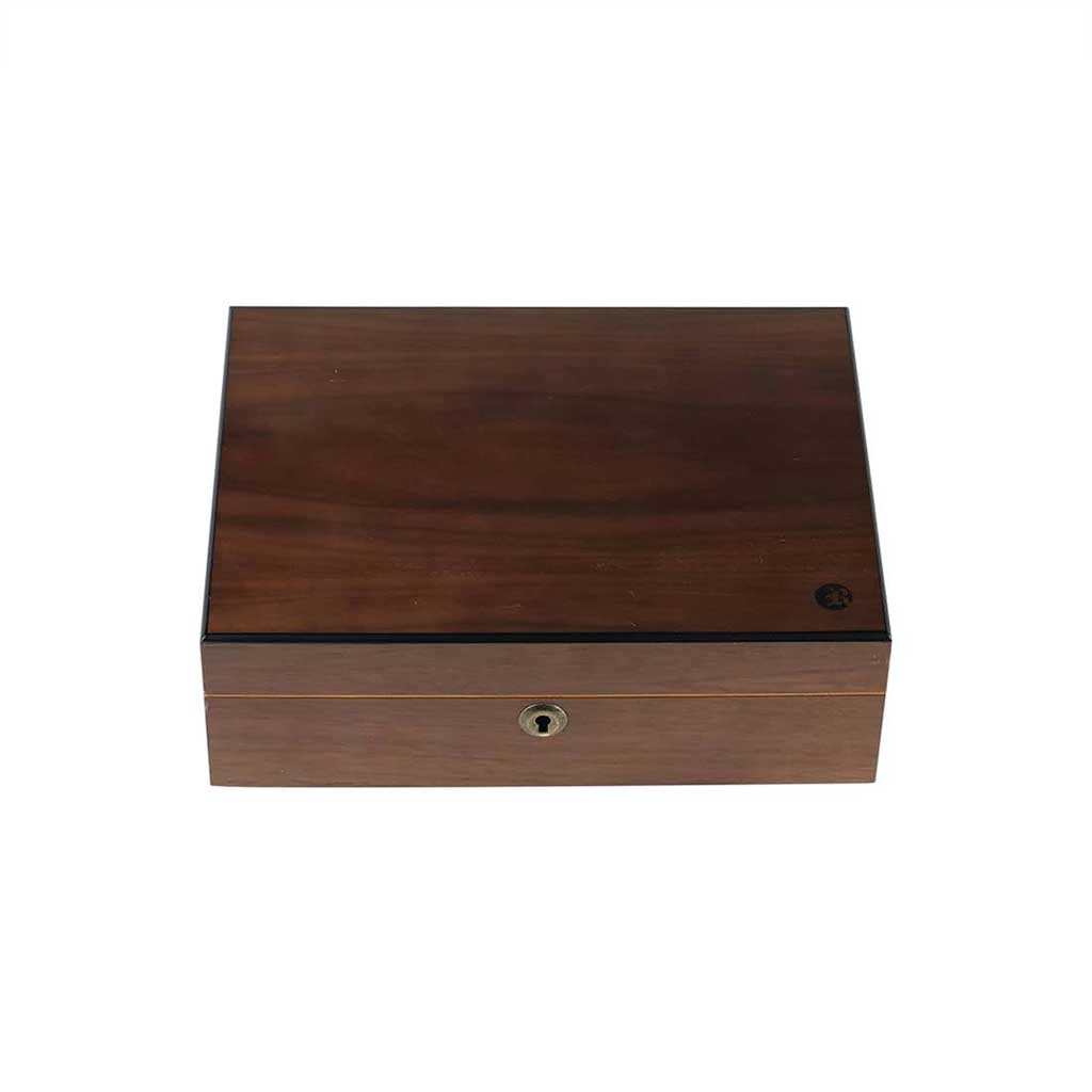 RYOT HUMIDOR WALNUT COMBO BOX (8X11) 4×7 inches