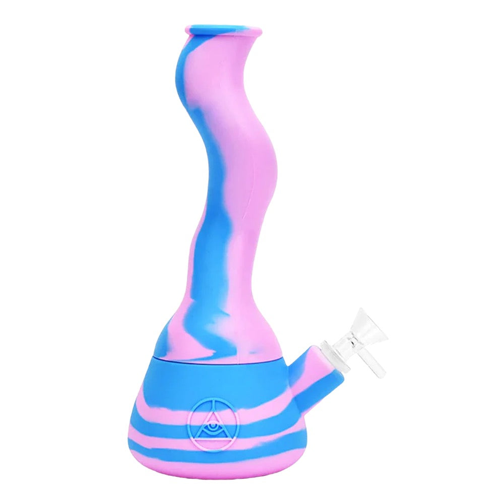 Ritual Wavy Silicone Beaker Bong | Cotton Candy