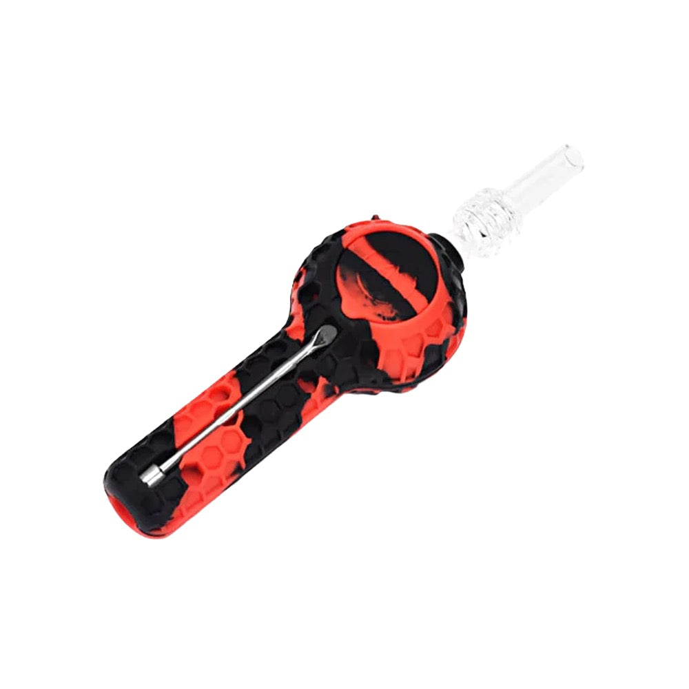 Ritual Silicone Nectar Spoon | Black/Red | bottom view