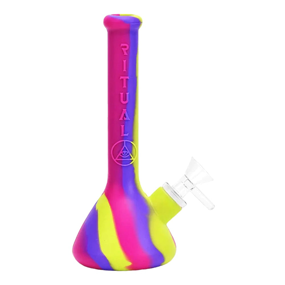 Ritual Deluxe Silicone Mini Beaker Bong | Pink/Yellow